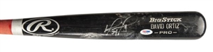 2006 David Ortiz Home Run Derby Used and Signed Rawlings M456B Model Bat (PSA/DNA GU-10)